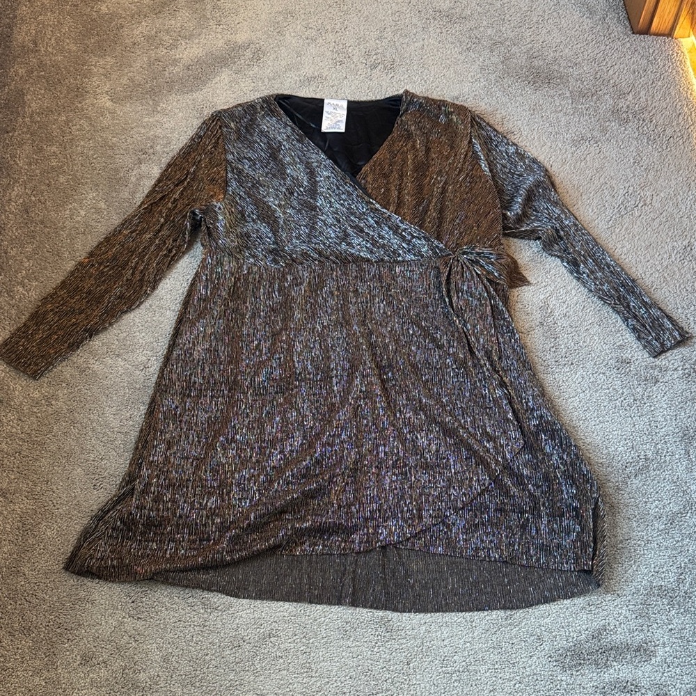 Serra Metallic Brown/Silver Dress SIZE XL